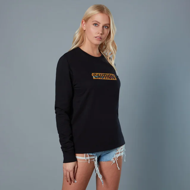 Harley Quinn Caution Sign Unisex Birds of Prey Sweatshirt - Schwarz