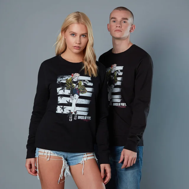 Harley Quinn Block Pannel Unisex Birds of Prey Sweatshirt - Schwarz