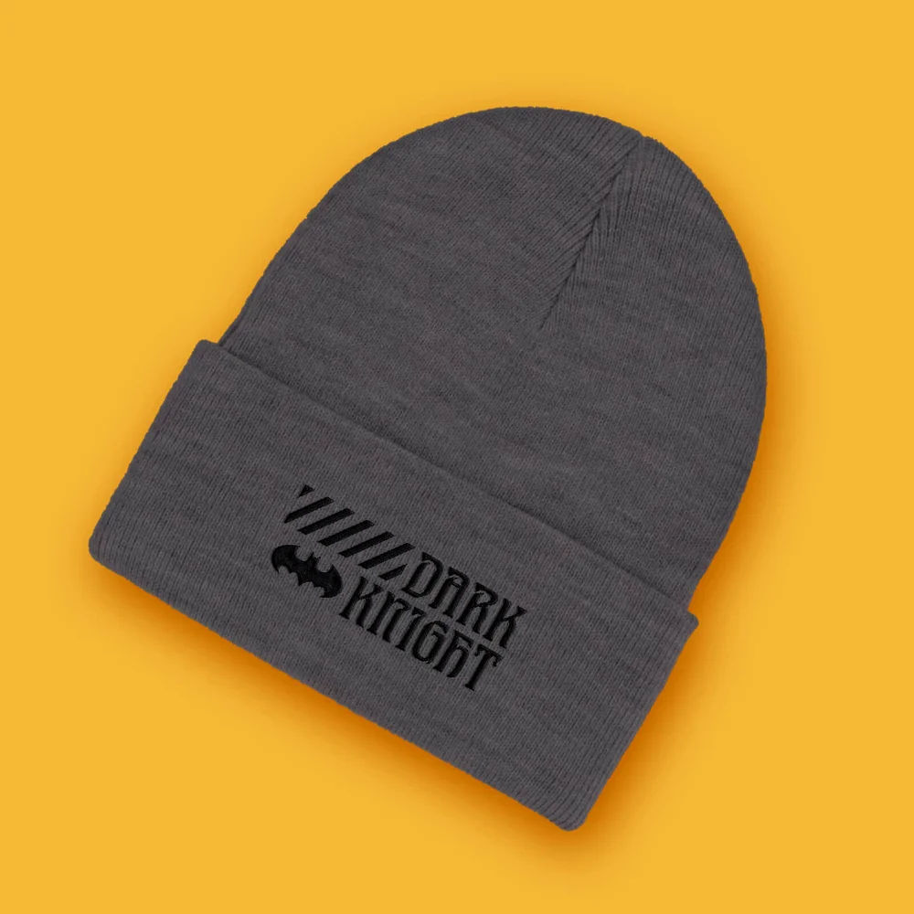 Dark Knight Embroidered Logo Beanie - Schwarz Bild 1