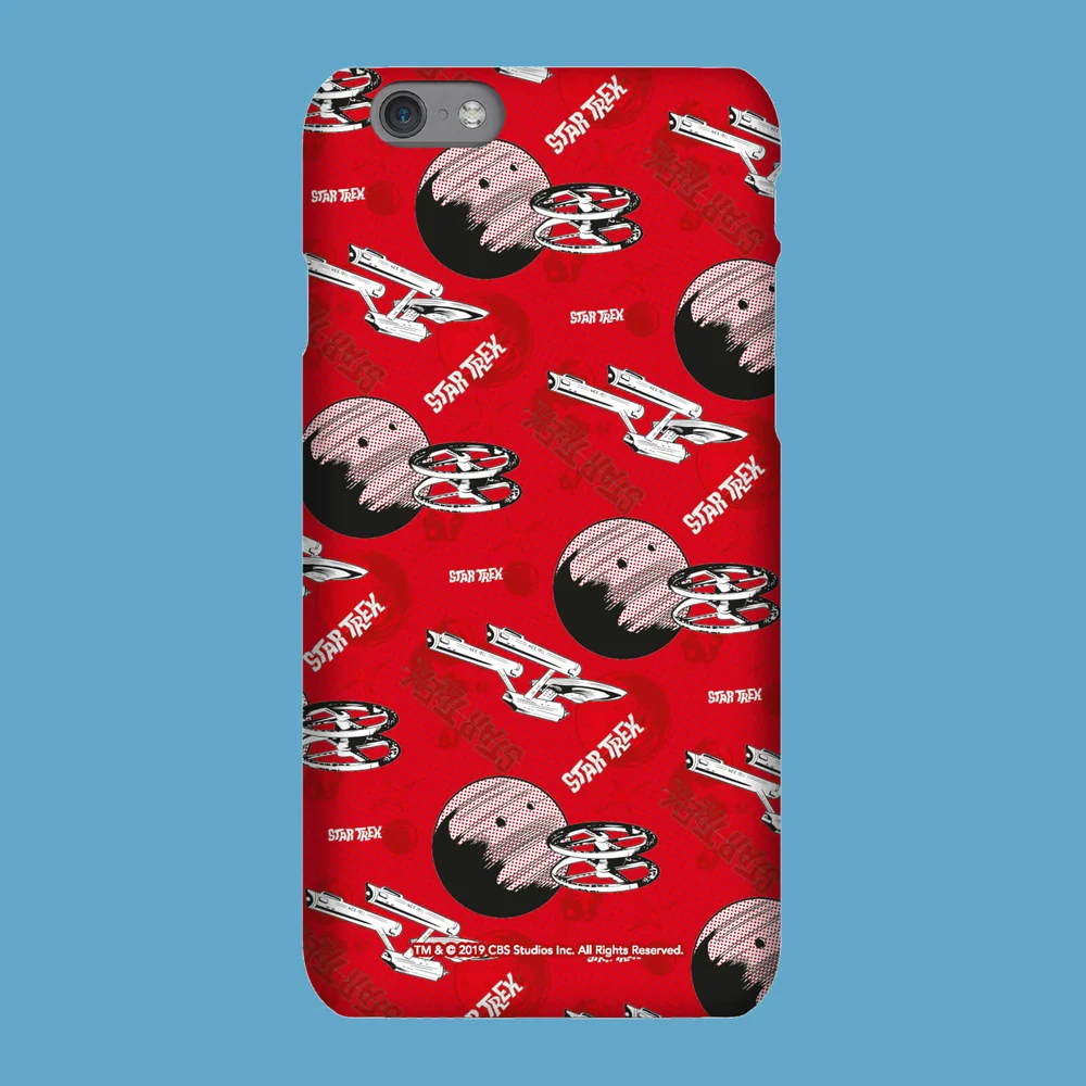 Red Retro Star Trek Smartphone Hülle für iPhone und Android - iPhone 5/5s - Snap Hülle Matt Bild 1
