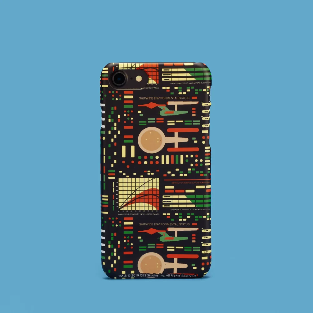 Retro Light Star Trek Smartphone Hülle für iPhone und Android - iPhone 5/5s - Snap Hülle Matt Bild 1