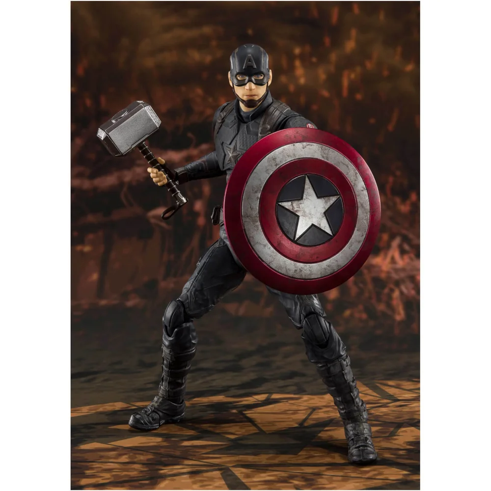 Bandai Tamashii Nations Avengers: Endgame S.H. Figuarts Actionfigur Captain America (Final Battle) 15 cm Bild 1