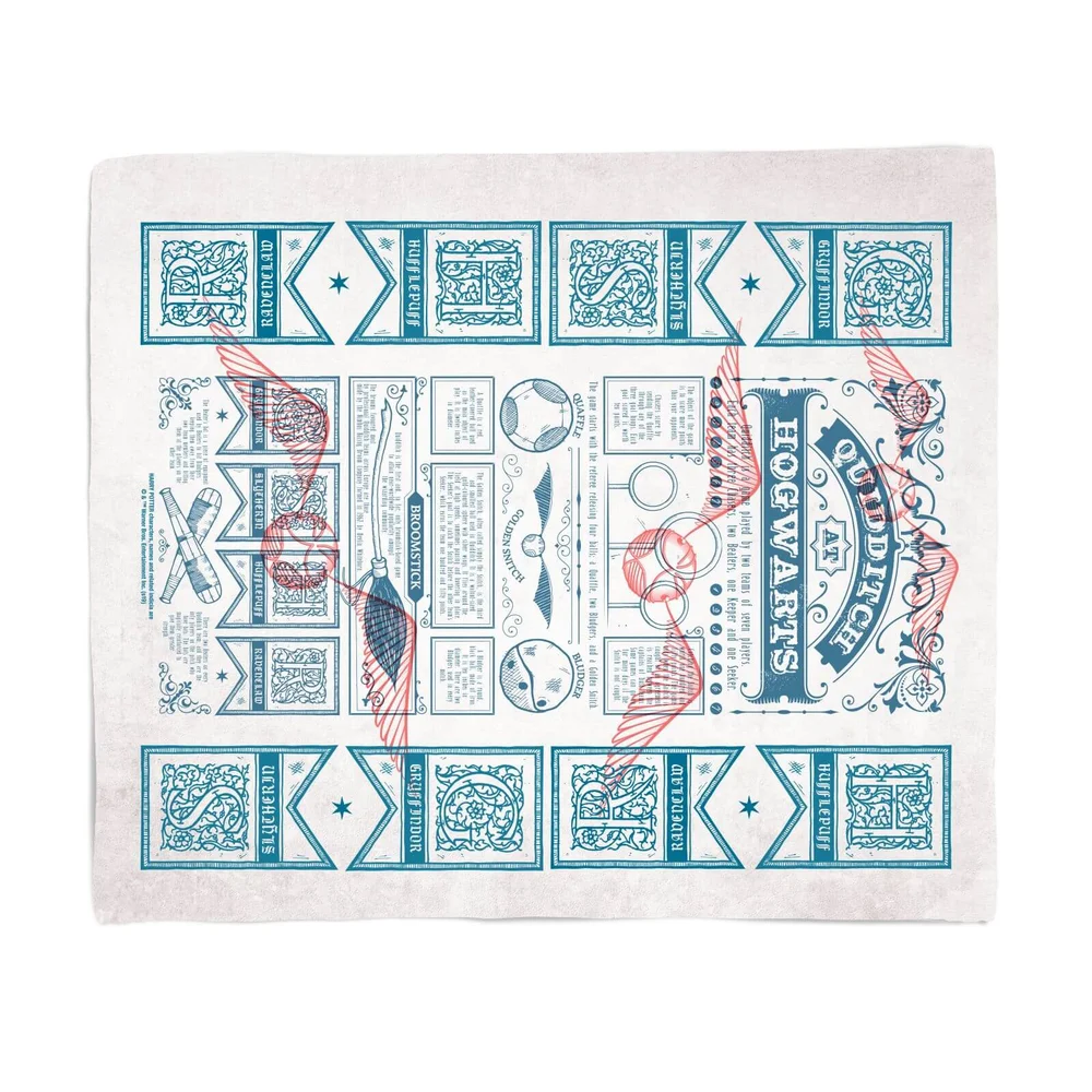 Harry Potter Quidditch Guide Fleece Blanket - M Bild 1