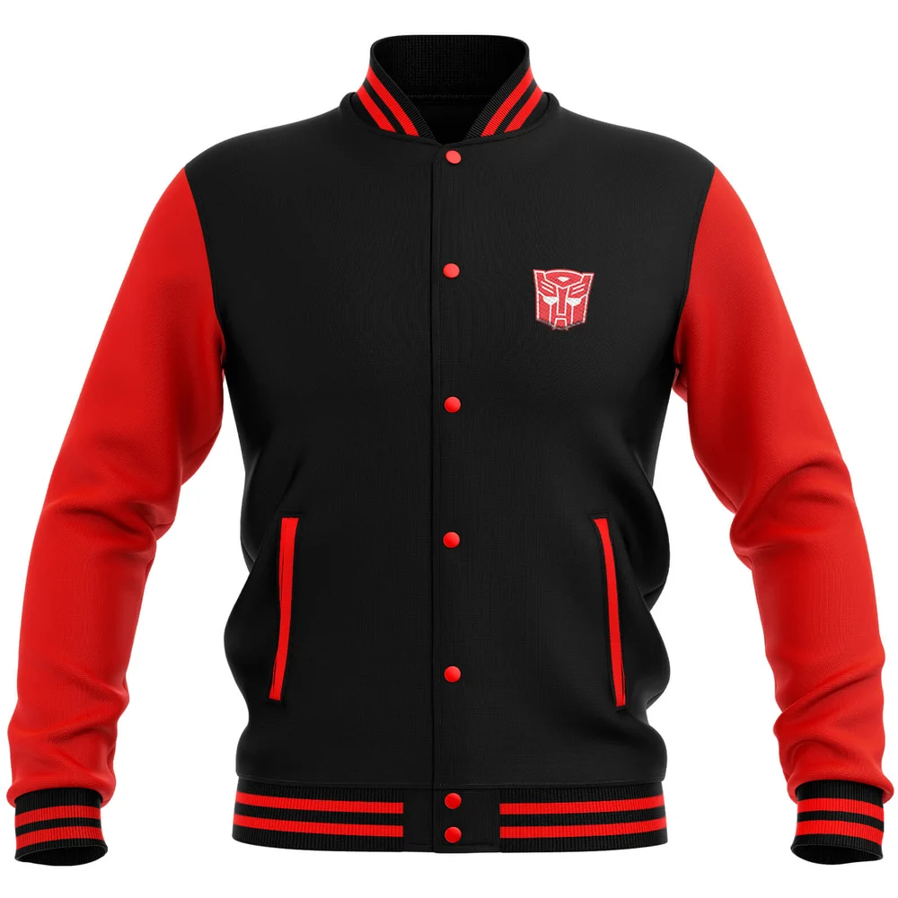 Transformers Autobot Varsity Jacket - Black / Red - S - Black / Red Bild 1