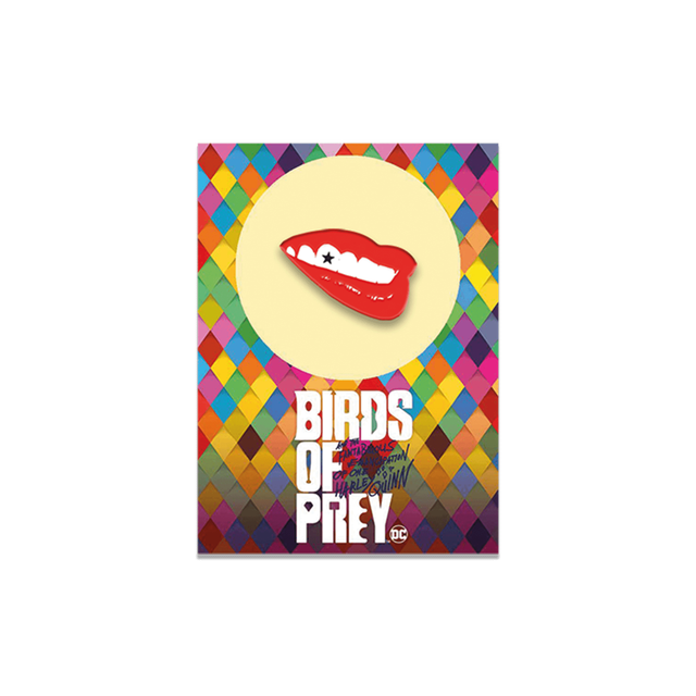 Harley Quinn Birds of Prey Collectable Pin Badge - Lips