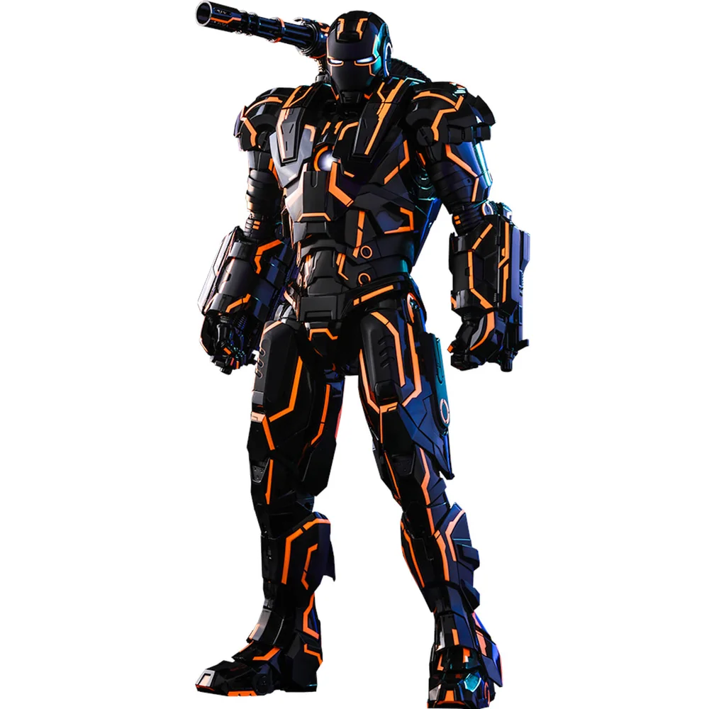Hot Toys Exklusive Marvel Neon Tech War Machine Actionfigur im Maßstab 1:6, 32cm Bild 1