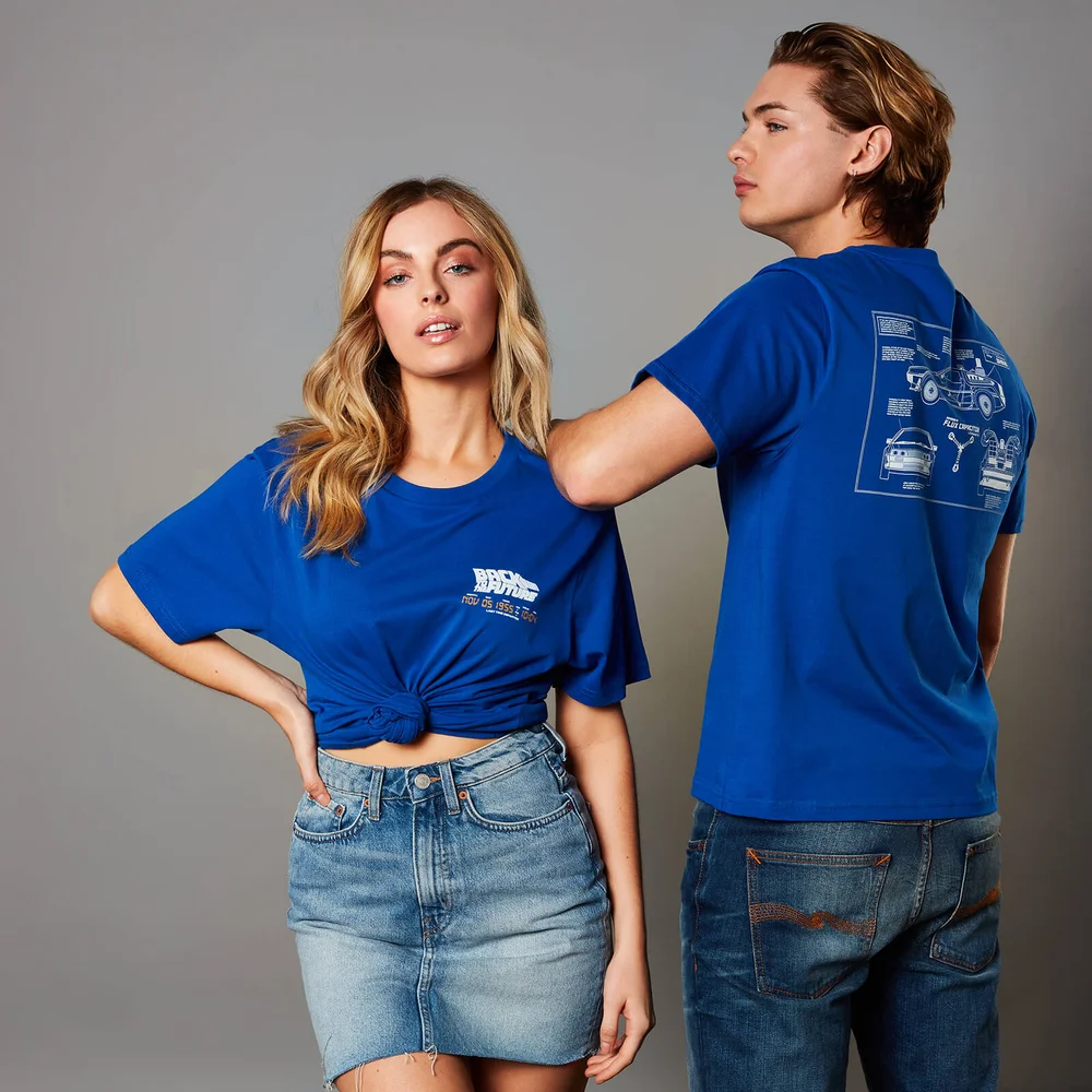 Back To The Future Unisex T-Shirt - Royales Blau - S Bild 1