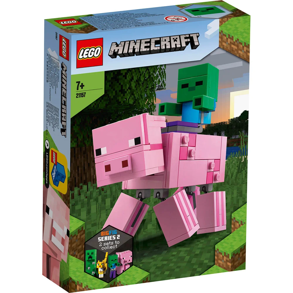 LEGO Minecraft: BigFig Schwein mit Zombiebaby (21157) Bild 1