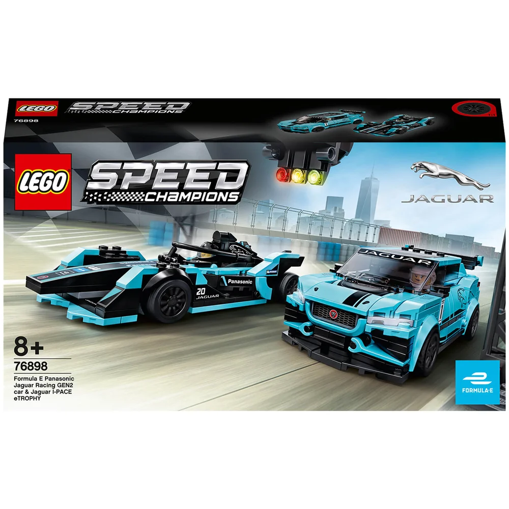 LEGO Speed Champions: Formula E Panasonic Jaguar Racing GEN2 car & Jaguar I-PACE eTROPHY (76898) Bild 1