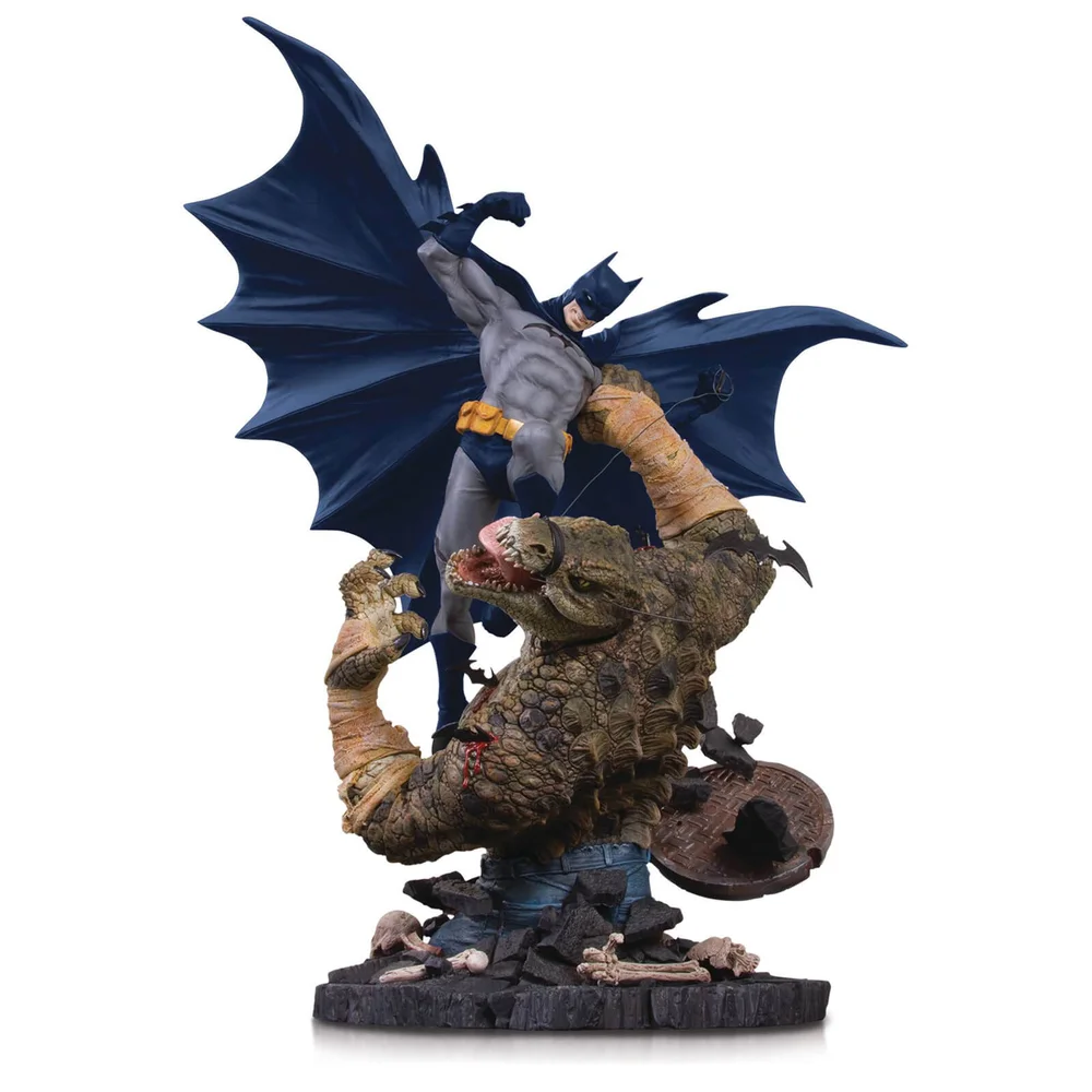 DC Collectibles DC Comics Batman Vs Killer Croc Mini Battle Statue Bild 1