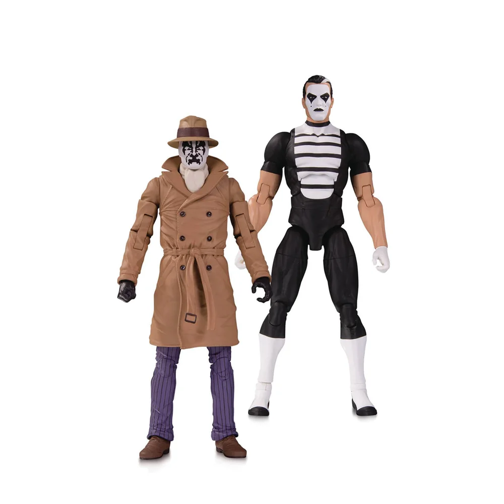 DC Collectibles DC Comics Watchmen Doomsday Clock - Rorschach & Mime Action Figure 2-Pack Bild 1