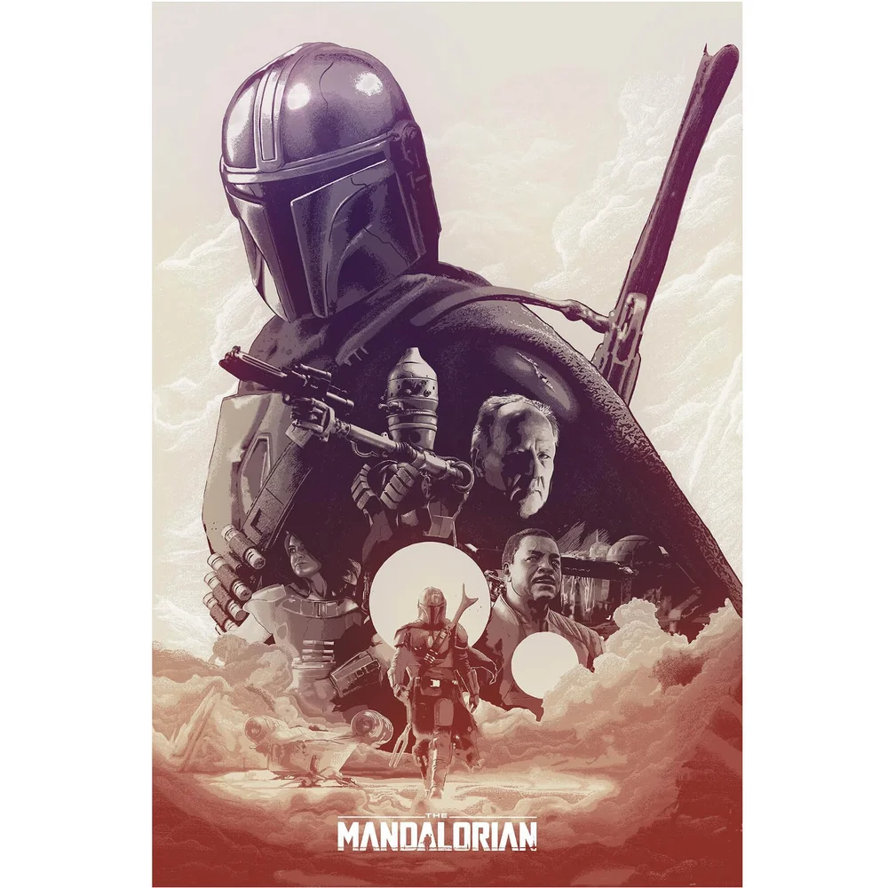 Star Wars: The Mandalorian "They're Waiting For You" Lithograph Print by Devin Schoeffler Bild 1