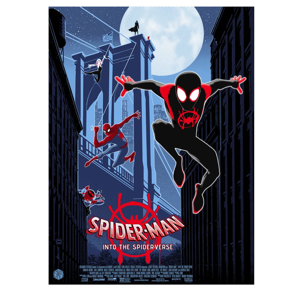 Marvel Into The Spider-Verse Lithographie-Druck von Brian Miller Bild 1