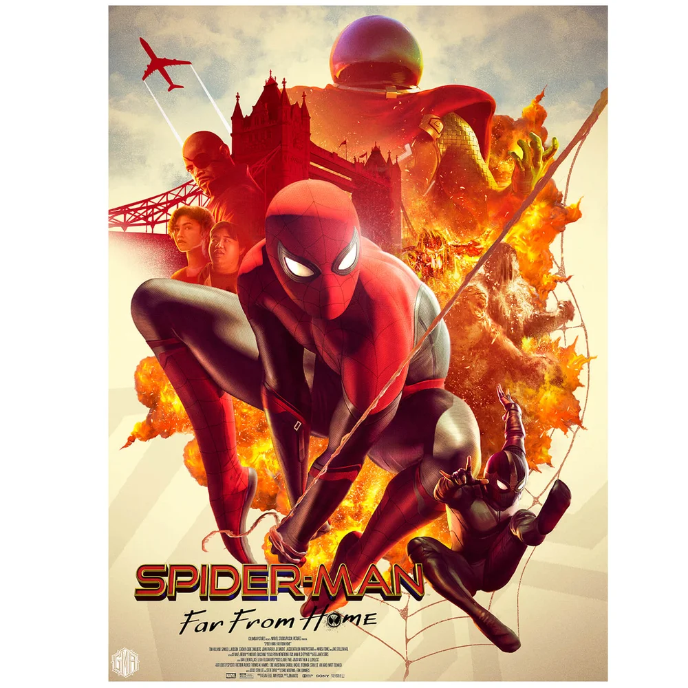 Marvel Spider-Man: Far From Home Lithographie-Druck von Carlos Dattoli Bild 1