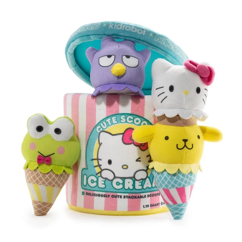 Kidrobot Sanrio Hello Kitty Ice Cream Scoops Medium Plüschfigur Bild 1