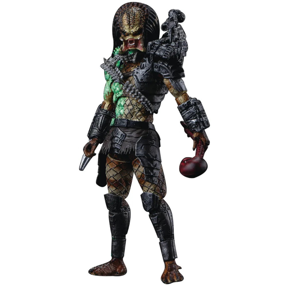 HIYA Toys Predator Battle Damage Jungle Predator Px Figur im Maßstab 1:18 Bild 1