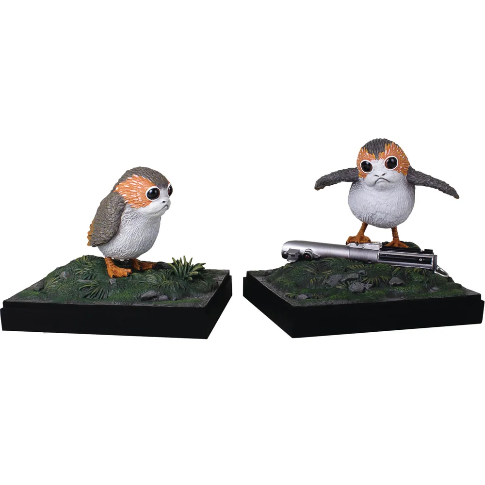 Diamond Select Star Wars Last Jedi Porg Bookends Bild 1