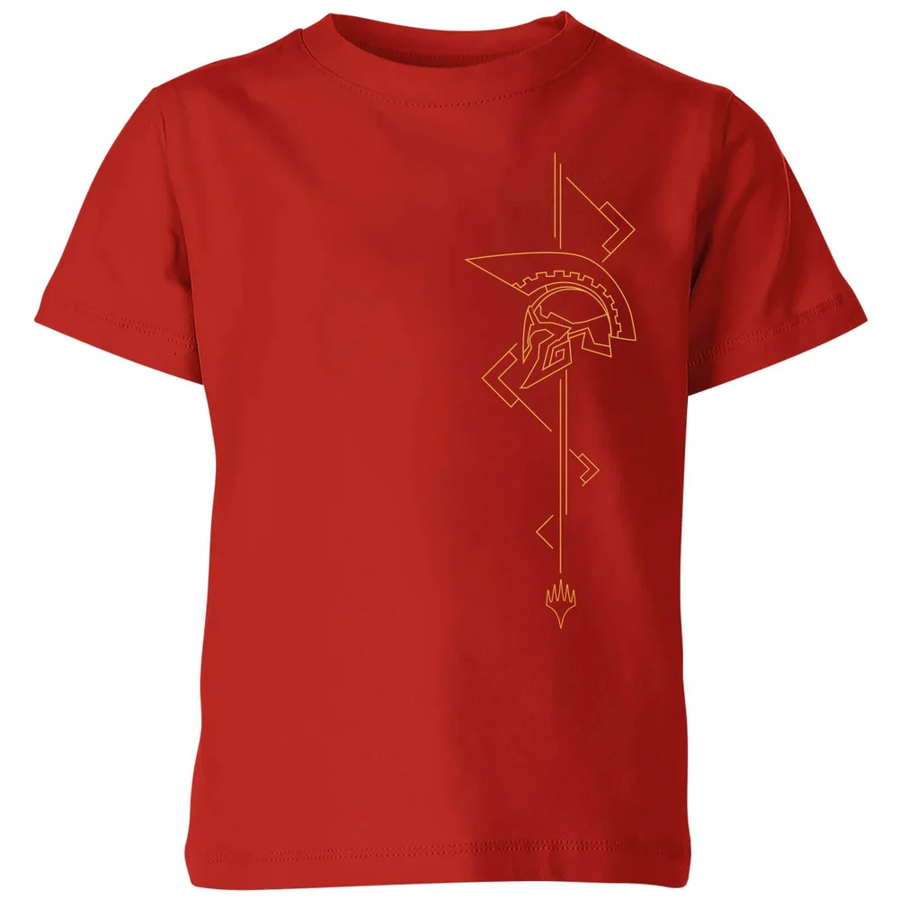 Magic: The Gathering Theros: Beyond Death Asymmetrical Helmet Kids' T-Shirt - Red - 3-4 Jahre Bild 1