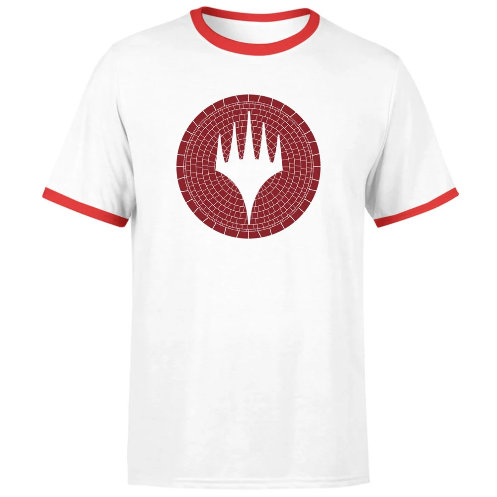 Magic: The Gathering Theros: Beyond Death Planeswalker Symbol Unisex Ringer T-Shirt - White/Red - S Bild 1