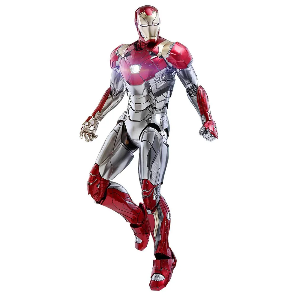 Hot Toys Spider-Man Homecoming Movie Masterpiece Druckguss-Actionfigur im Maßstab 1:6 Iron Man Mark XLVII Neuausgabe 32 cm Bild 1