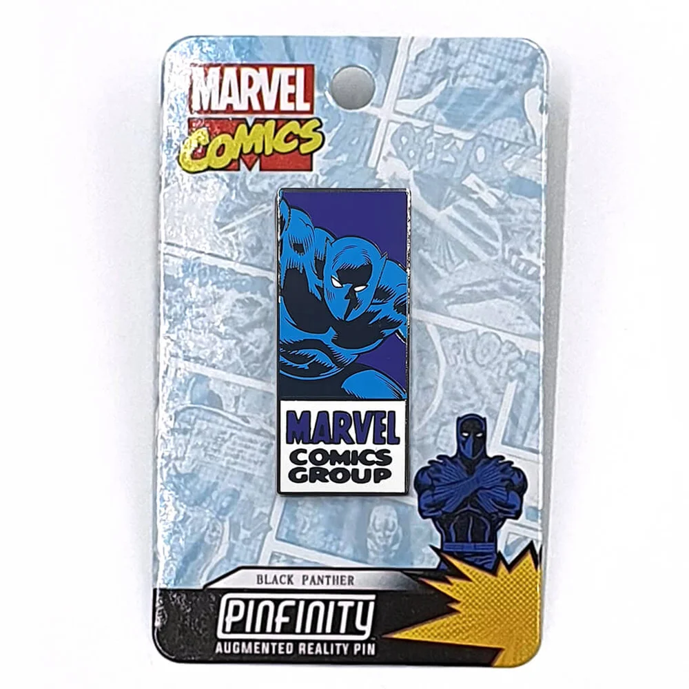 Marvel Schwarz Panther Comic Augmented Reality Pin Badge Bild 1