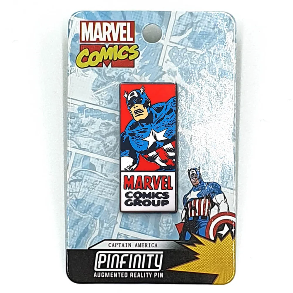 Marvel Captain America Comic Augmented Reality Pin Badge Bild 1