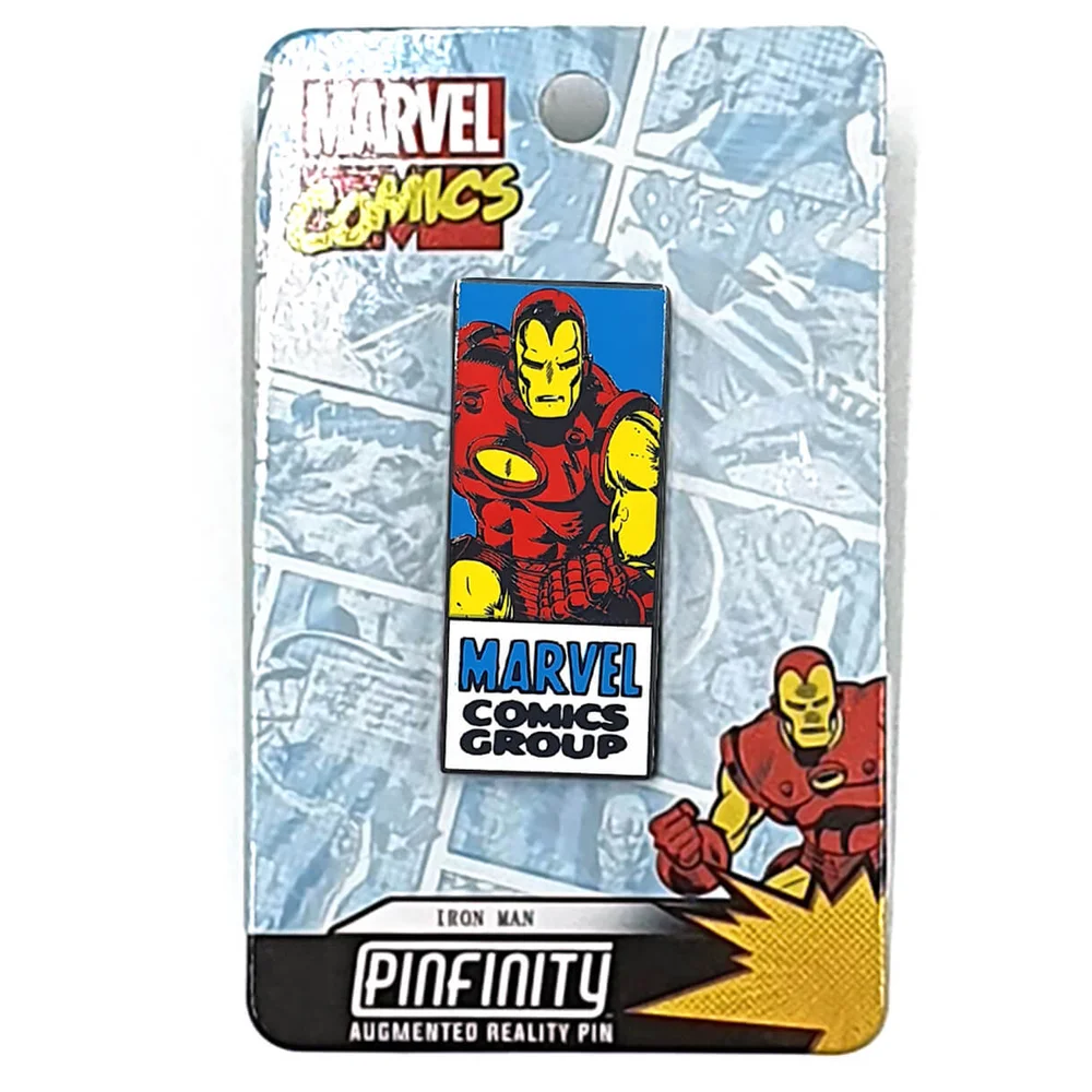 Marvel Iron Man Comic Augmented Reality Pin Badge Bild 1