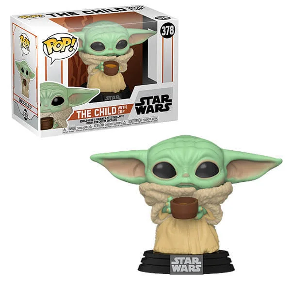 Star Wars Der Mandalorianer Das Kind (Baby Yoda) mit Becher Pop! Vinylfigur Bild 1
