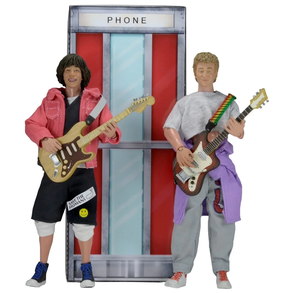 NECA Bill and Ted's Excellent Adventure bekleidete Actionfigur 2er-Pack Bild 1