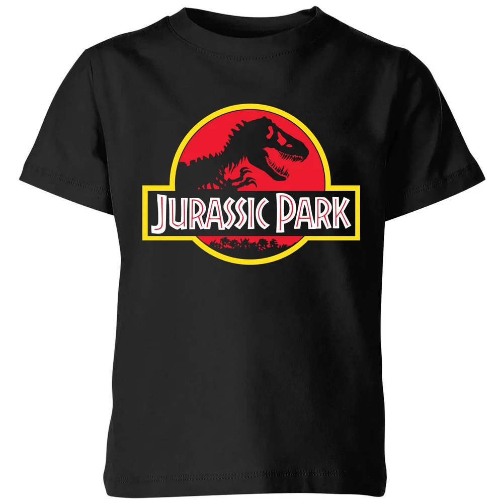 Classic Jurassic Park Logo Kids' T-Shirt - Black - 3-4 Jahre Bild 1