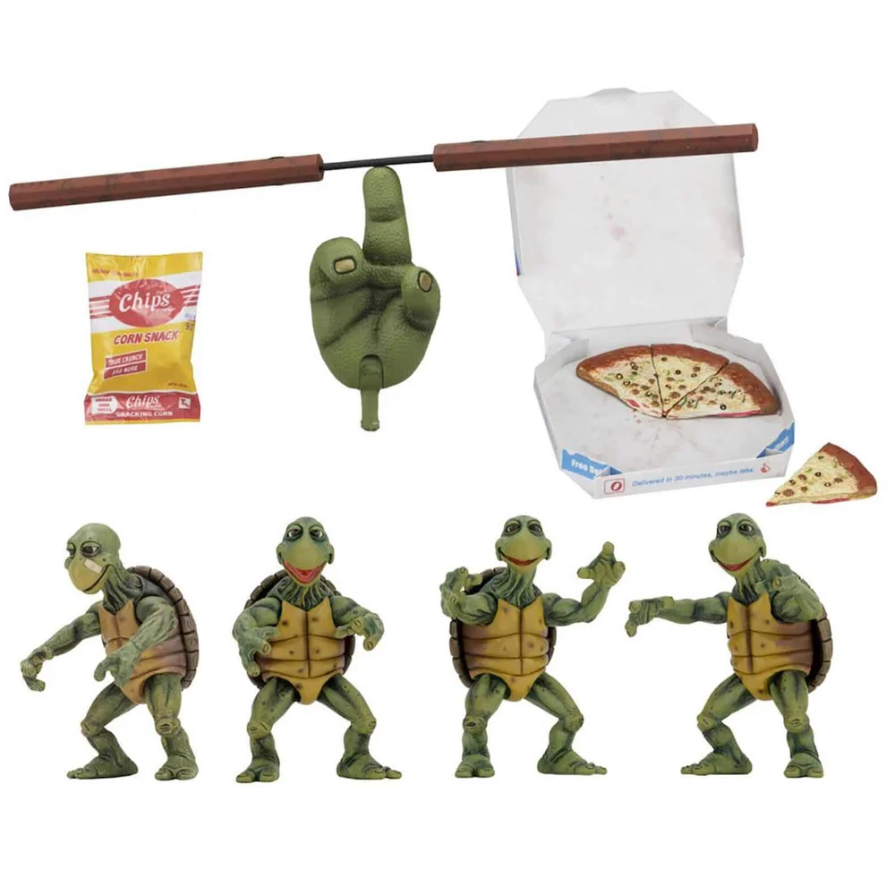 NECA TMNT - Actionfigur im Maßstab 1:4 - Baby Turtles Set (1990 Film) Bild 1