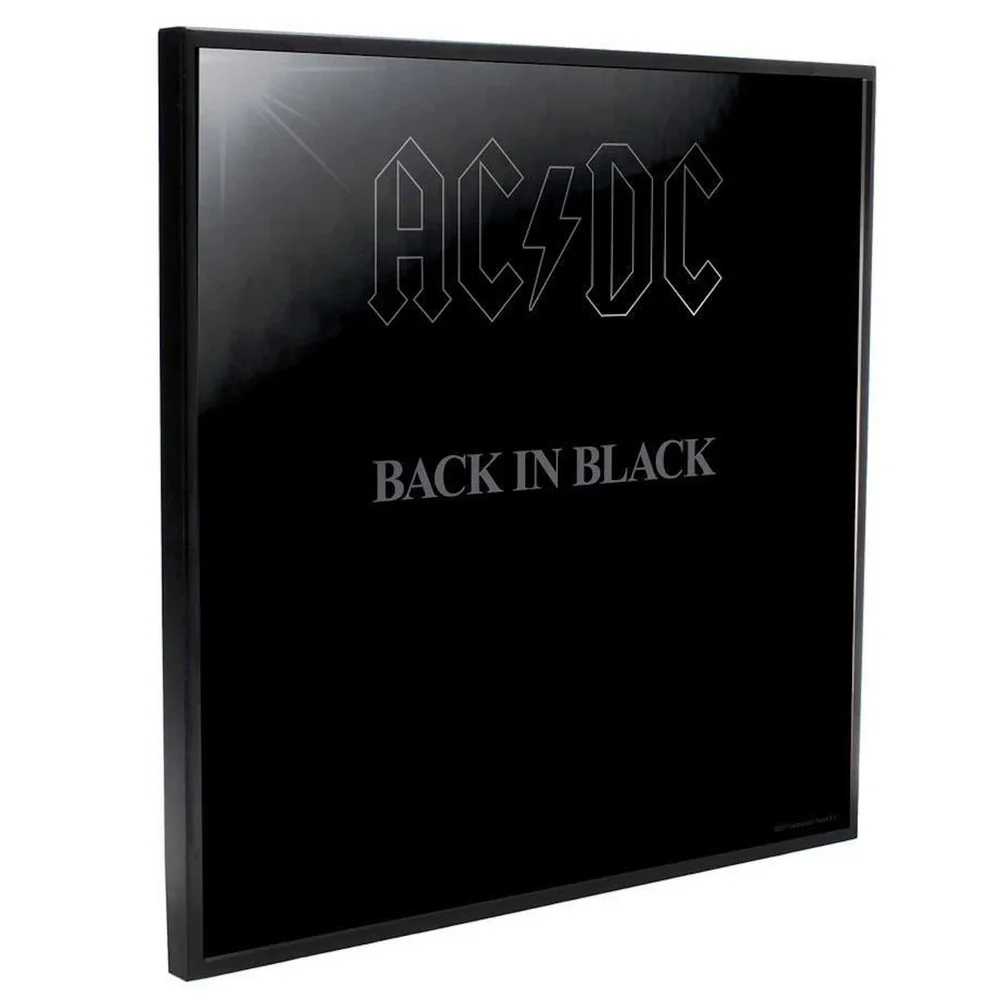 AC/DC - Back In Black Crystal Clear Pictures Wall Art Bild 1