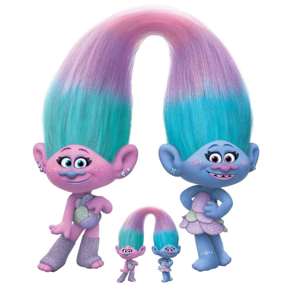 Trolls World Tour Sisters Satin & Chenile übergroßer Karton-Aufsteller Bild 1
