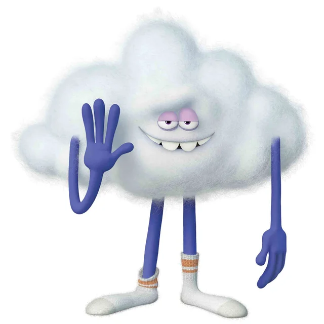 Trolls World Tour Cloud Guy Karton-Aufsteller in Miniformat