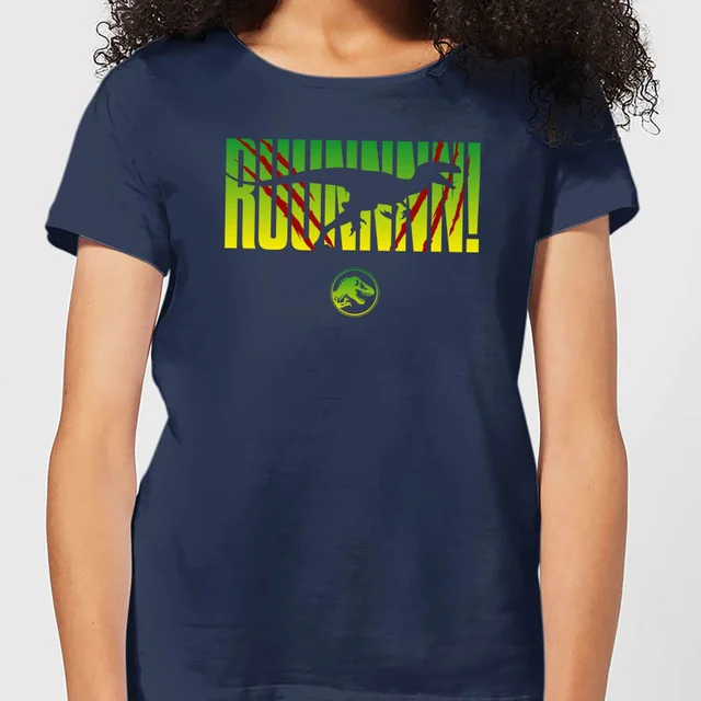 Jurassic Park Run! Women's T-Shirt - Navy