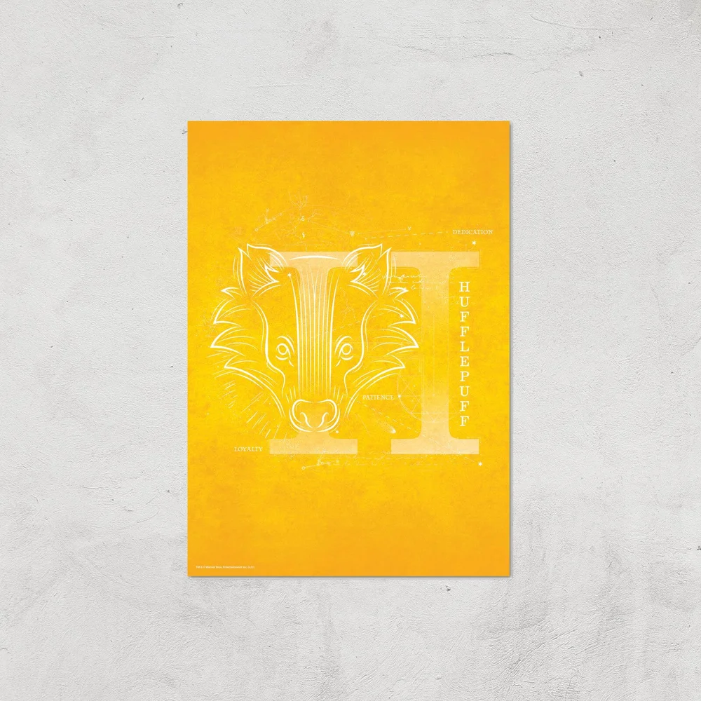 Harry Potter Hufflepuff Giclee Art Print - A4 - Print Only Bild 1