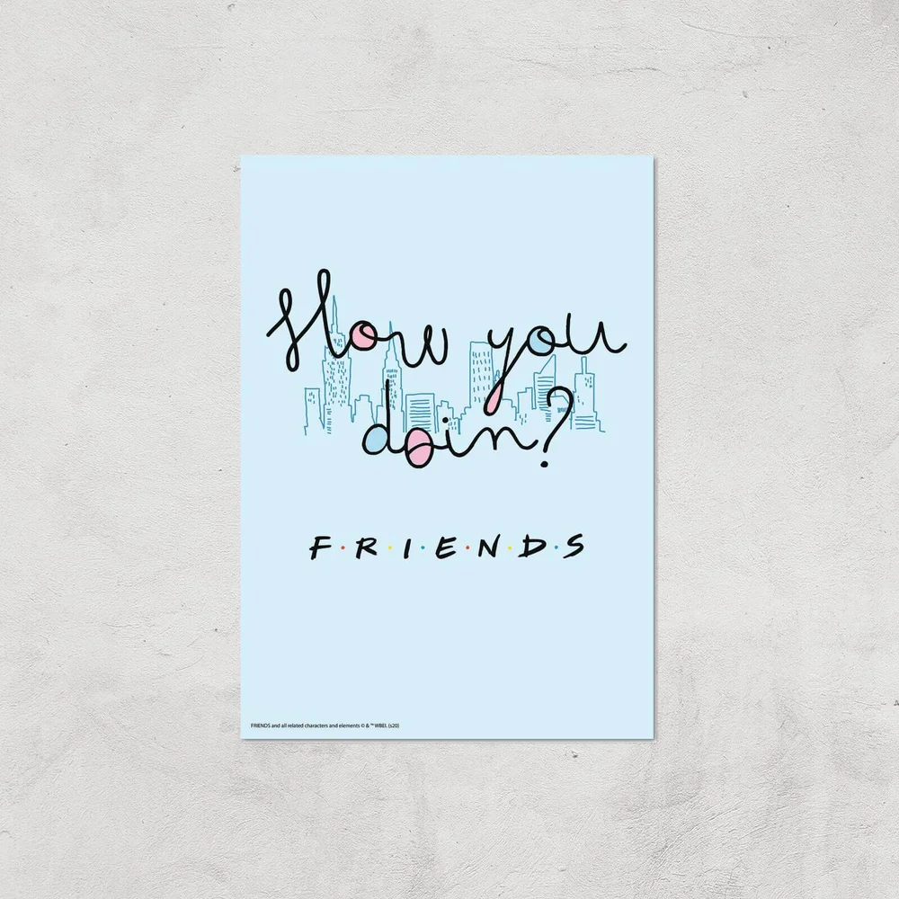 Friends How You Doin'? Giclee Art Print - A4 - Print Only Bild 1