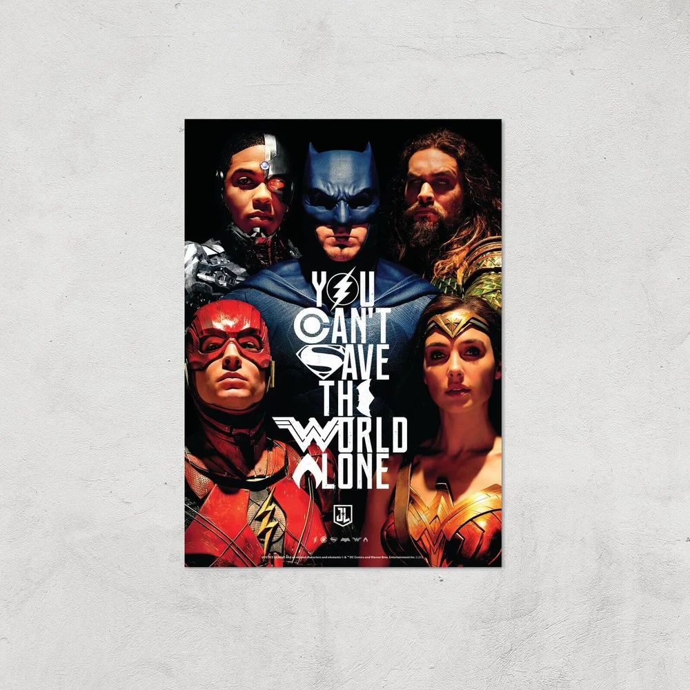 DC Justice League Giclée Kunstdruck - A4 - Print Only Bild 1