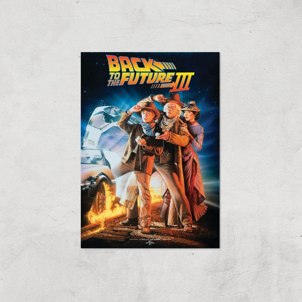 Back To The Future Part 3 Giclee Art Print - A3 - Print Only Bild 1