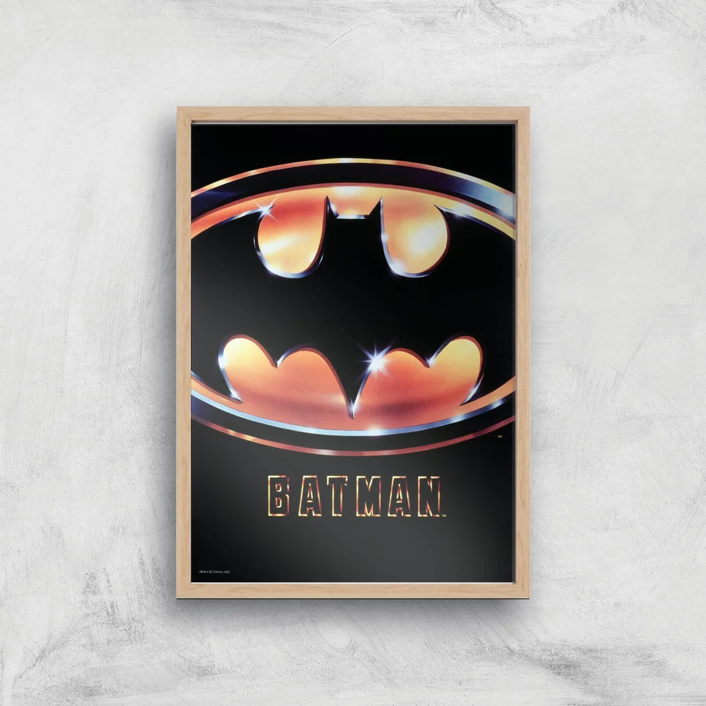 Batman 89 Giclee Art Print - A4 - Wooden Frame Bild 1