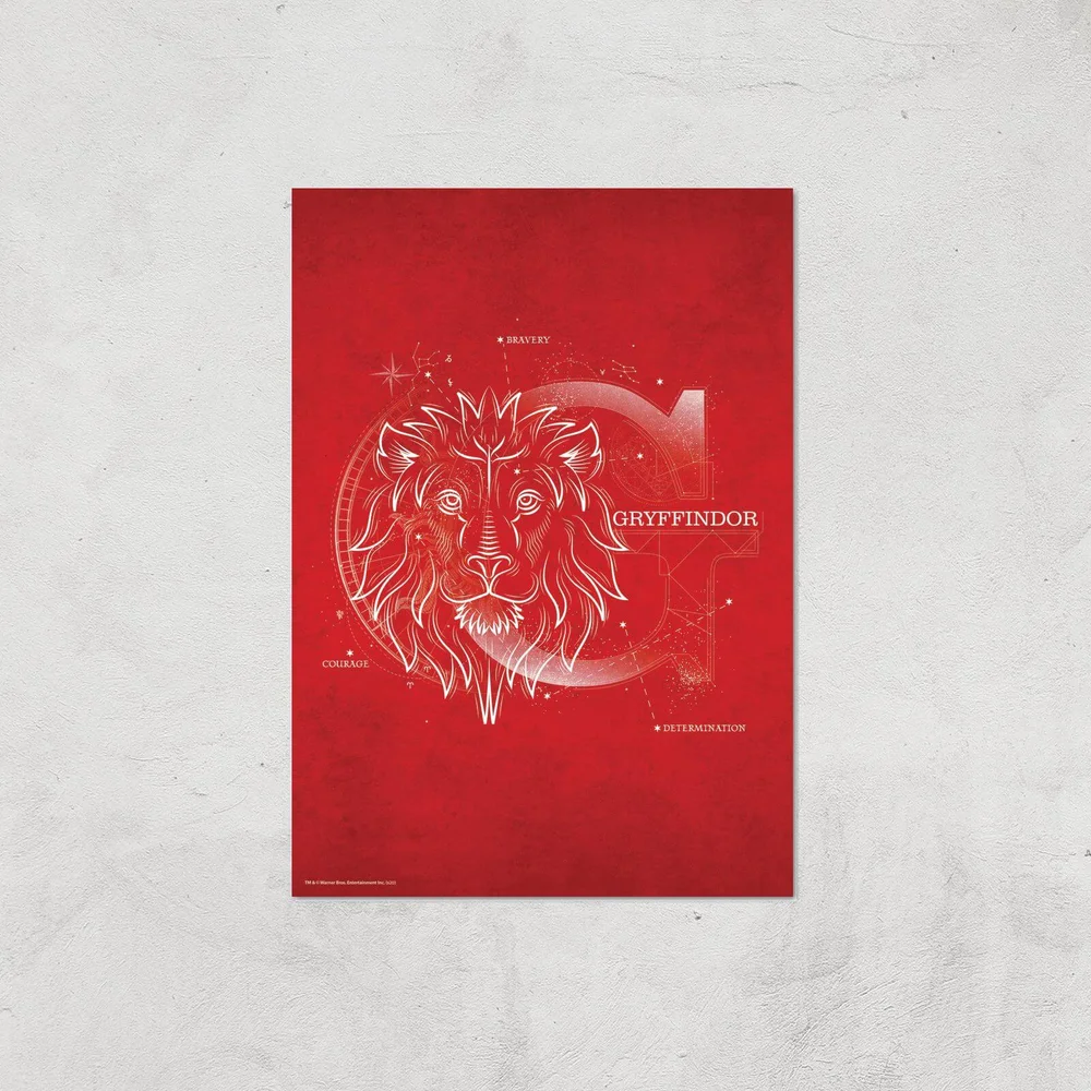 Harry Potter Gryffindor Giclee Art Print - A4 - Print Only Bild 1
