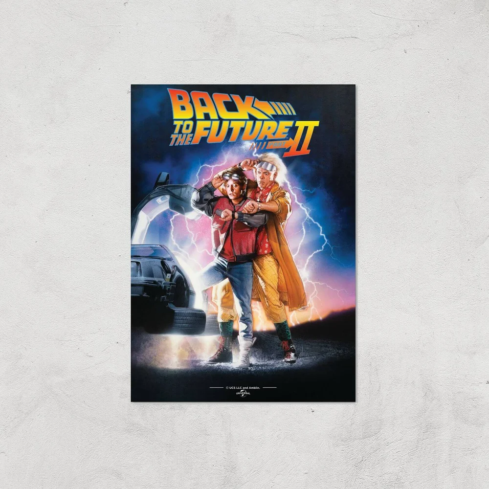 Back To The Future Part 2 Giclee Art Print - A4 - Print Only Bild 1