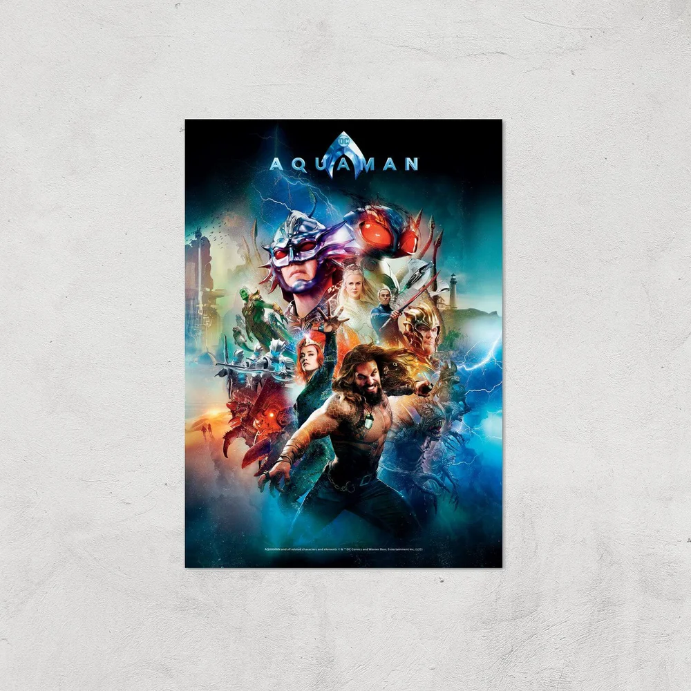 DC Aquaman Giclée Kunstdruck - A4 - Print Only Bild 1