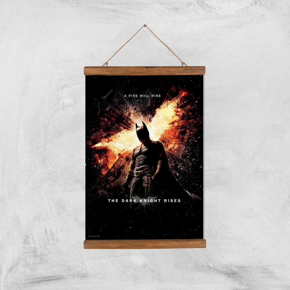 The Dark Knight Rises Giclee Art Print - A3 - Wooden Hanger Bild 1