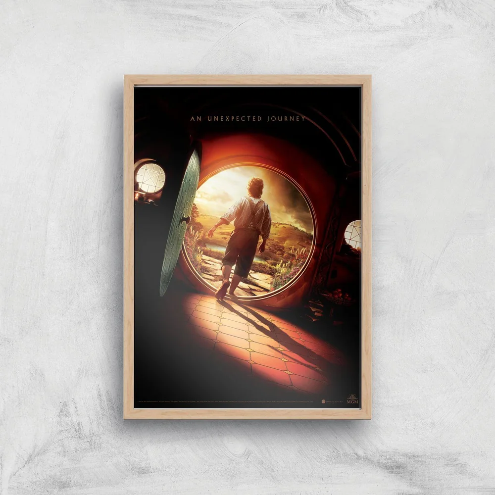 The Hobbit: An Unexpected Journey Giclee Art Print - A4 - Wooden Frame Bild 1