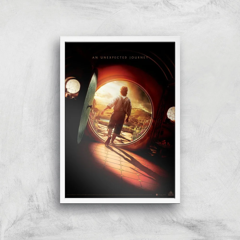 The Hobbit: An Unexpected Journey Giclee Art Print - A4 - White Frame Bild 1