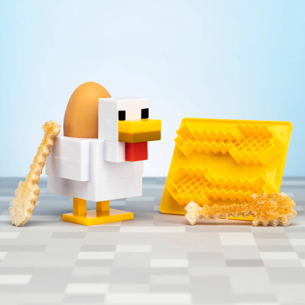 Minecraft Huhn Eierbecher und Toastschneider Bild 1