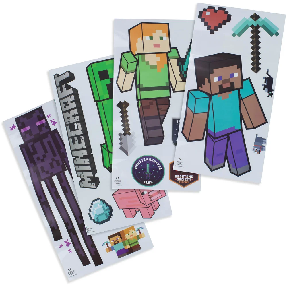 Minecraft Wandaufkleber Bild 1