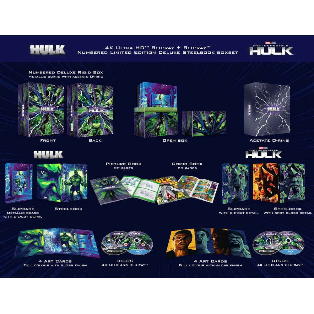 Die Universal Hulk-Sammlung - Zavvi Exclusive 4K Ultra HD Steelbook Box Set Bild 1