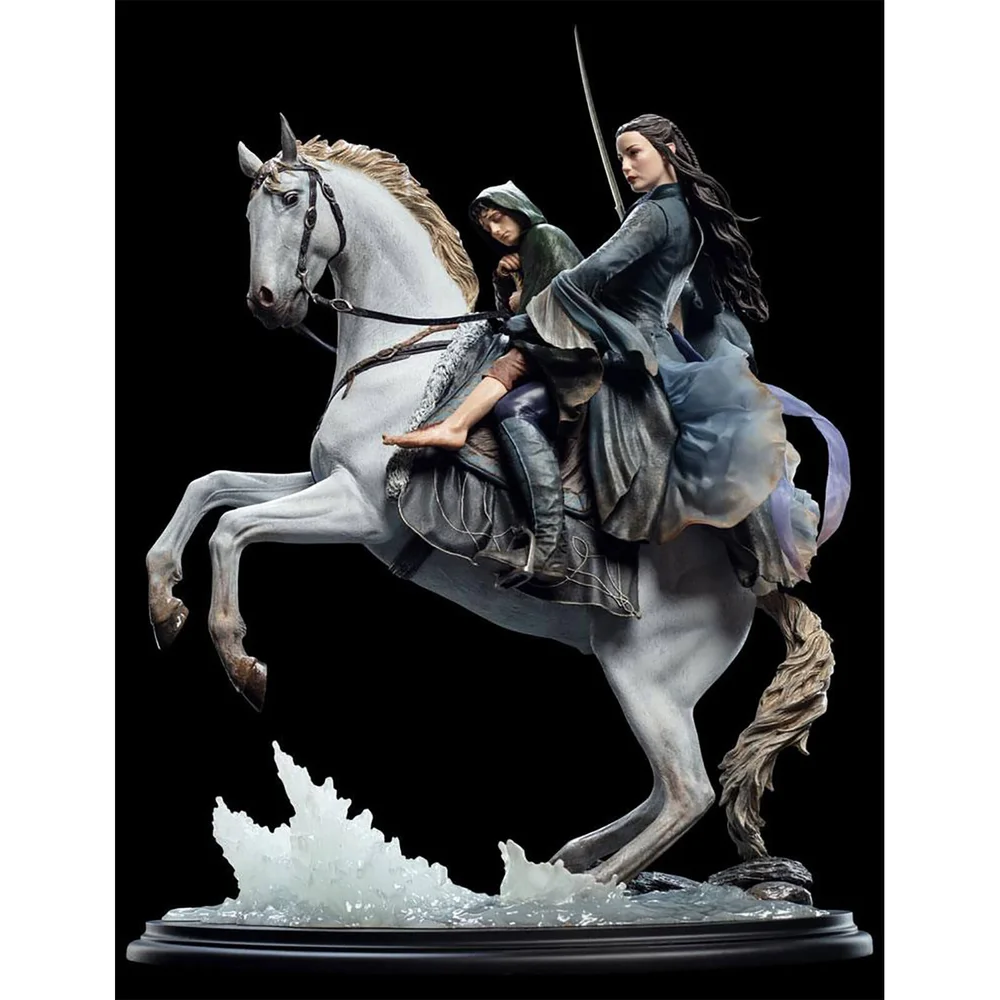 Weta Collectibles Der Herr der Ringe Figur im Maßstab 1:6 Arwen & Frodo auf Asfaloth 40 cm Bild 1